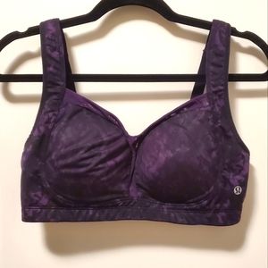 2/$79 36DD lululemom tatatamer in purple and black